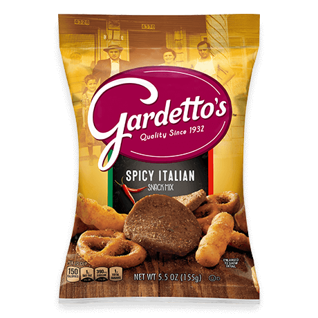 Spicy Italian Snack Mix front facing pack shot